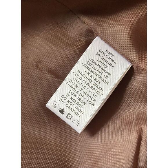 Susan Graver brown and white floral patterned jacket - 3X - Picture 7 of 8